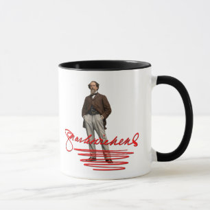 Caneca com Assinatura de Charles Dickens