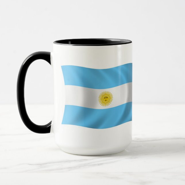 Caneca com Bandeira da Argentina (Esquerda)