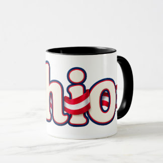 Caneca com bandeira de Ohio
