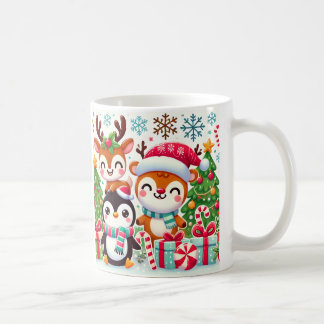 caneca com caracteres de Natal bonitos