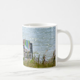 Caneca com cena da praia da ilha de Sanibel