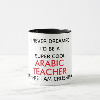 Caneca com Citação Divertida de Professor de Árabe