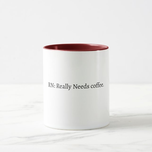 Caneca com citação engraçada de enfermeira (Centro)