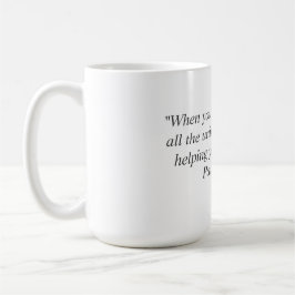 Caneca com citações de Paulo Coelho