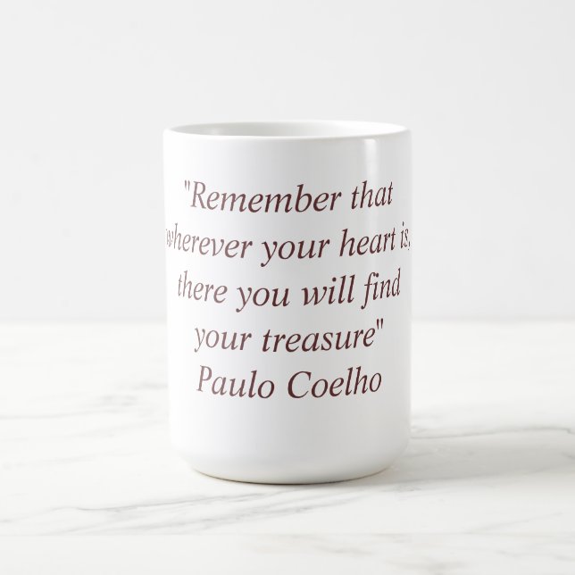 Caneca com citações de Paulo Coelho (Centro)