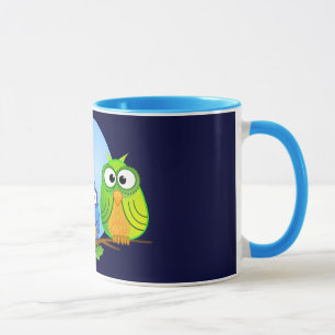 Caneca com corujas