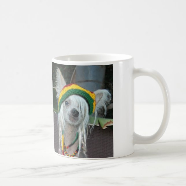 Caneca com crista chinesa do cão de Rasta (Direita)