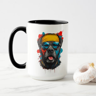 Caneca com Desenho de Rottweiler Urban Cool