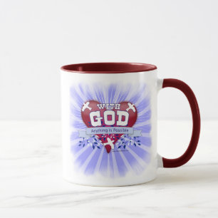 Caneca Com Deus Qualquer Coisa é Possível