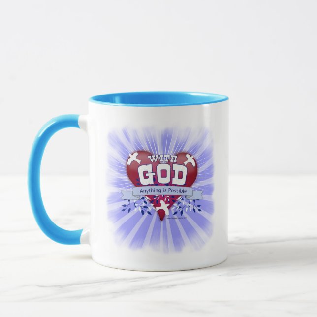 Caneca Com Deus Tudo é Possível (Esquerda)