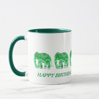 CANECA COM ELEFANTES VERDES LEGAIS