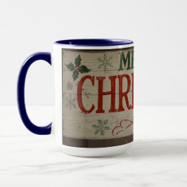 caneca com escrita de natal