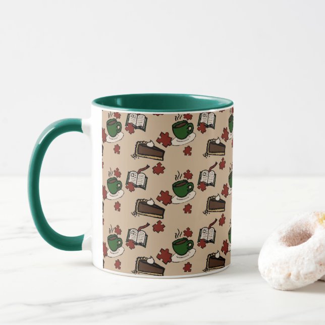 Caneca com Estampa de Café (Com Donut)