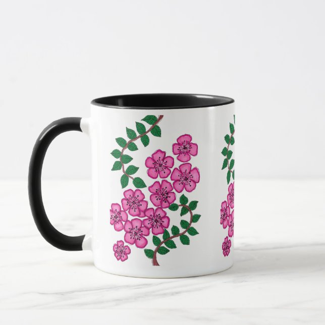 caneca com estampa floral (Esquerda)