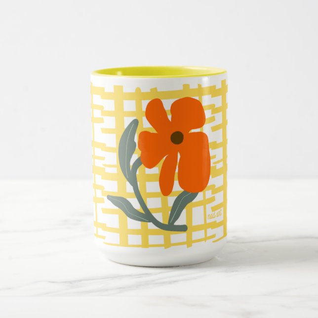 Caneca com Estampa Floral (Centro)