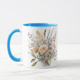 Caneca com estampa floral