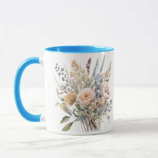 Caneca com estampa floral