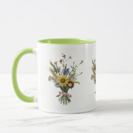 Caneca com estampa floral