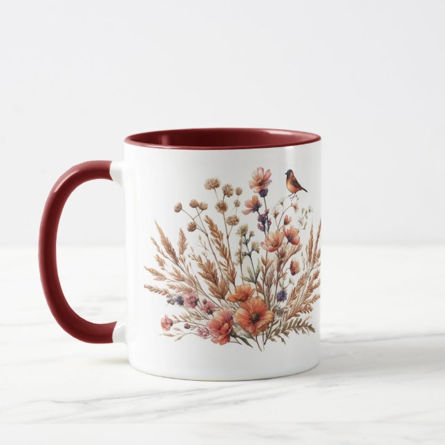 Caneca com estampa floral (Esquerda)