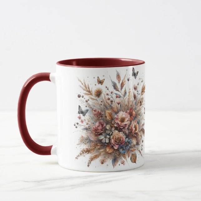 Caneca com estampa floral (Esquerda)