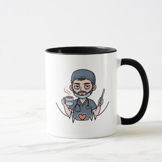 Caneca com estilo médico (versão masculina) (Direita)