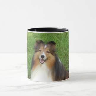 caneca com foto original de Sheltie