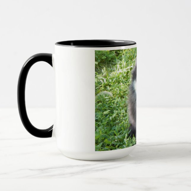 caneca com foto original de um Pomeraniano (Esquerda)