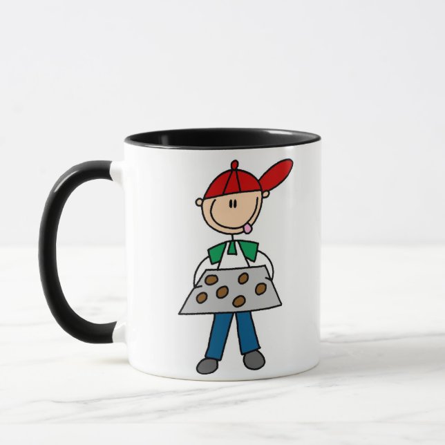 Caneca com Garoto Assando Biscoitos (Esquerda)