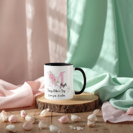 Caneca com Inicial Personalizada para Mãe