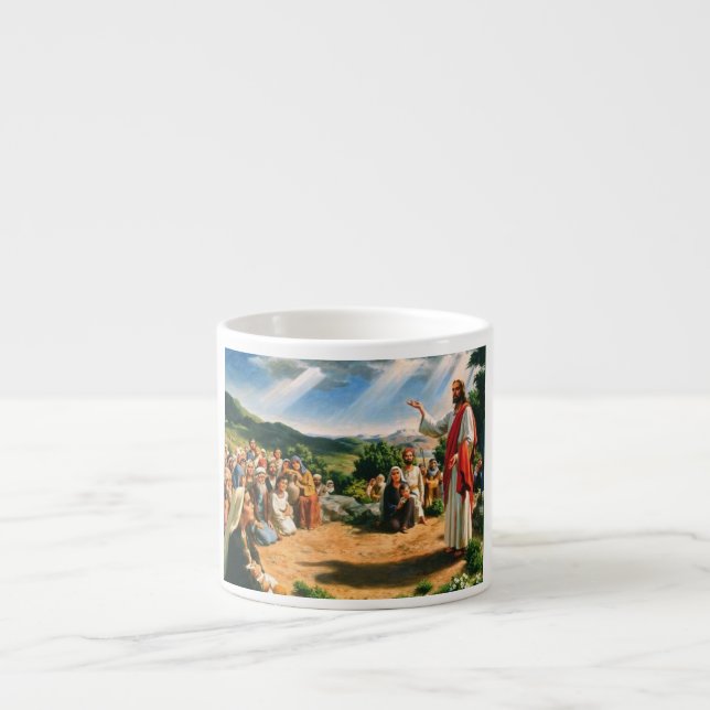 Caneca com Jesus Cristo pregando o evangelho (Frente)