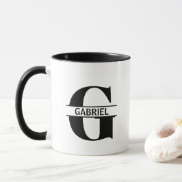 Caneca com Letra de Nome Personalizado 'G'