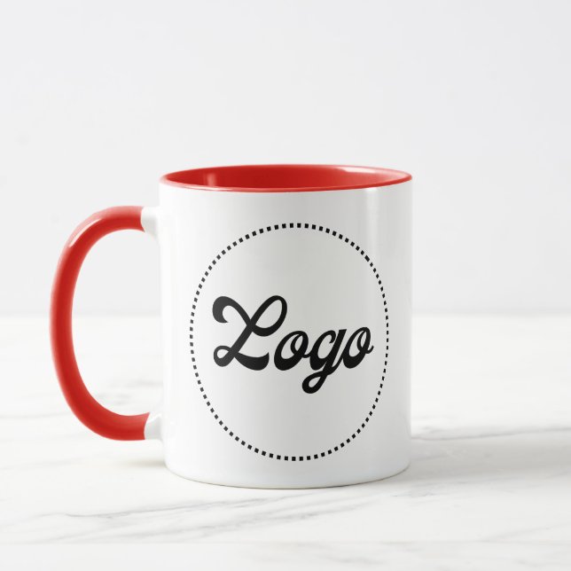Caneca com Logo Combo Azul Claro Promocional Perso (Esquerda)