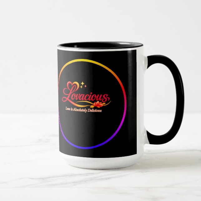 Caneca com Logo Lovacious - O Amor é Absolutamente (Direita)