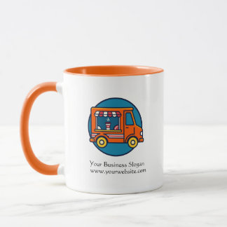 Caneca com Logotipo de Negócio de Caminhão de Alim