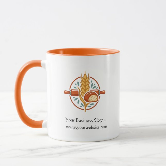 Caneca com Logotipo de Negócio de Padaria (Esquerda)
