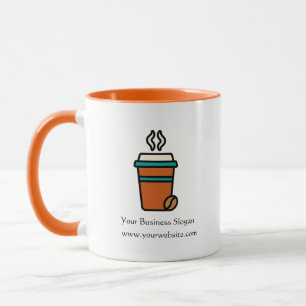 Caneca com Logotipo de Negócios de Cafeteria