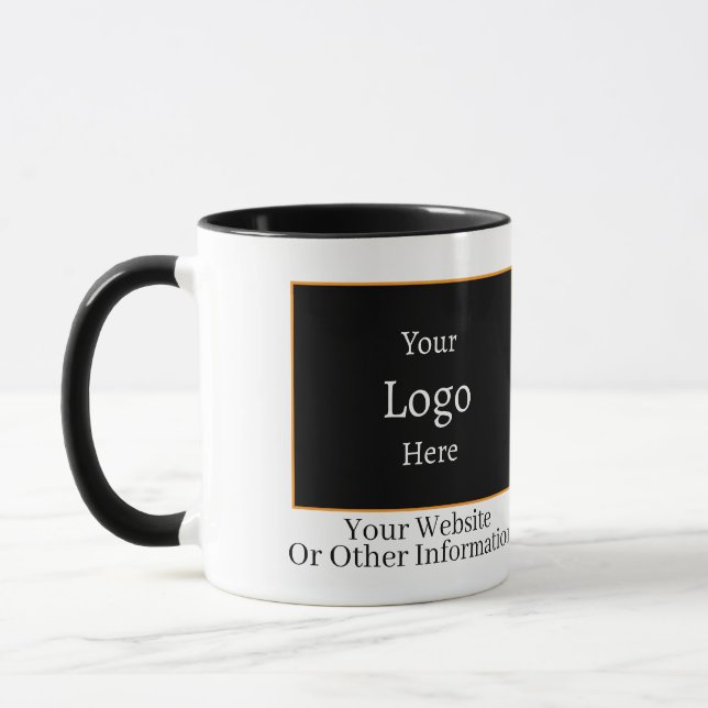 Caneca com Marca de Negócio Negro (Esquerda)