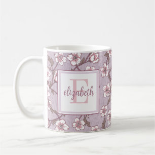 Caneca com Monograma em Letra Floral – Xícara de P