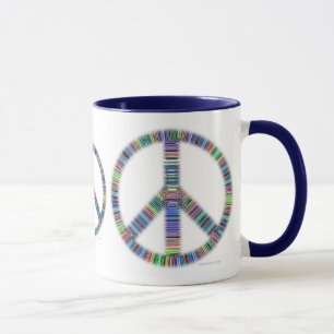 Caneca com nervuras do trio da paz