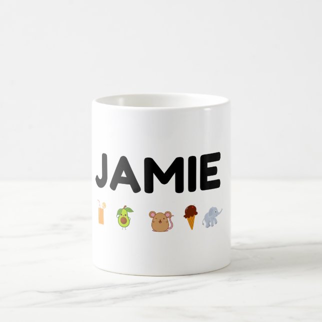 caneca com nome Jamie (Centro)