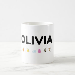 caneca com nome Olivia