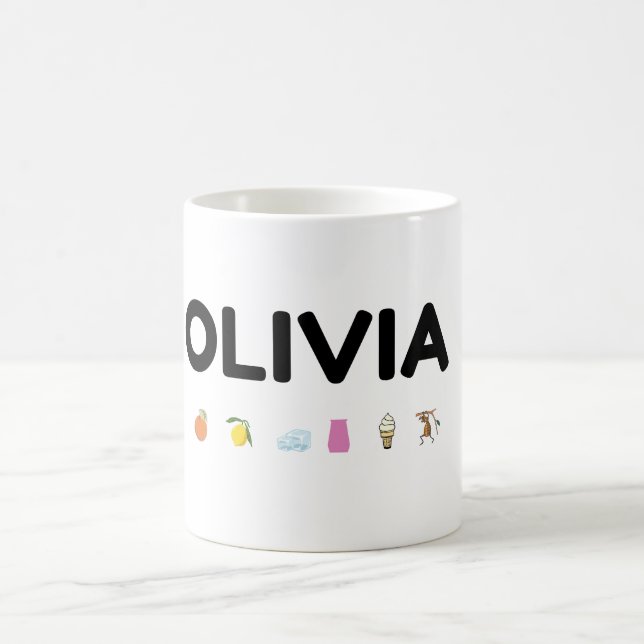 caneca com nome Olivia (Centro)