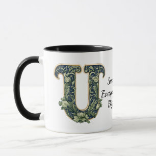 Caneca com Nome Personalizado com Monograma de Fol