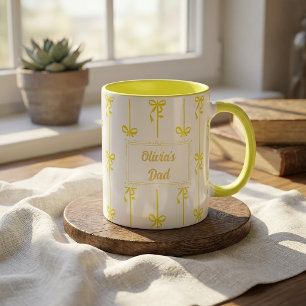 Caneca com Nome Personalizado e Listras de Laço Pr