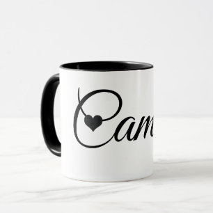 Caneca com Nome Personalizado Fonte de Letra Minim