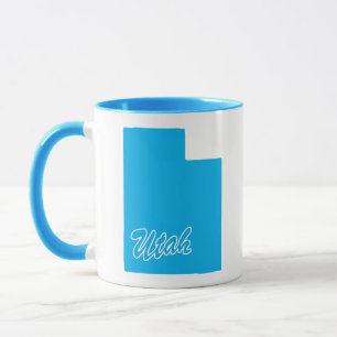 Caneca Com O Formato Do Estado De Utah