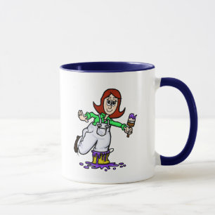 Caneca com o Nome de Pintora Feminina de Auburn