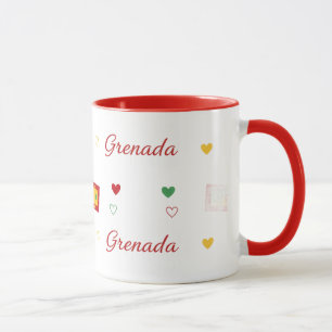 Caneca com Padrão Roots de Granada Bandeira do C