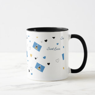 Caneca com Padrão St. Luica Roots Bandeira do Ca