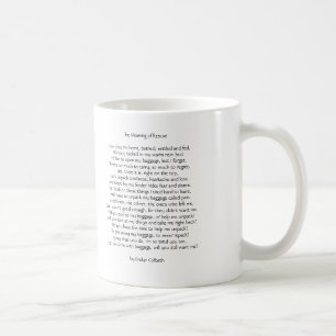 Caneca com poema